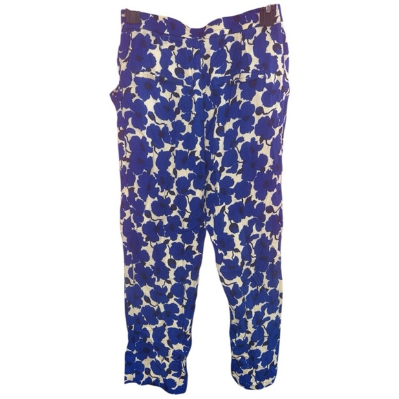 H&M Blue and White Cropped Pants with Giraffe Print - Picture 3 of 5
